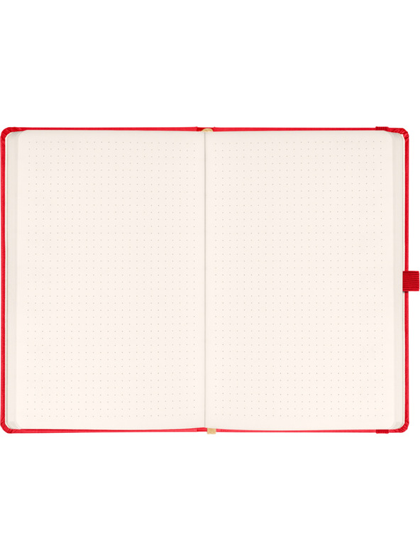 NOTIQUE NOTIQUE Notes Aprint, červený, tečkovaný, 15 x 21 cm BAAGL