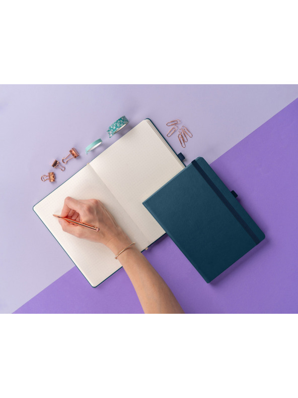 NOTIQUE NOTIQUE Notes Aprint Neo, modrý, tečkovaný, 15 x 21 cm