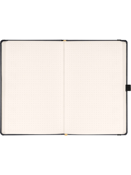 NOTIQUE NOTIQUE Notes Balacron, černý, tečkovaný, 15 x 21 cm