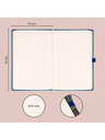 NOTIQUE NOTIQUE Notes Aprint, modrý, tečkovaný, 15 x 21 cm BAAGL