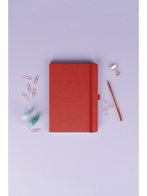 NOTIQUE NOTIQUE Notes Aprint, červený, linkovaný, 15 x 21 cm