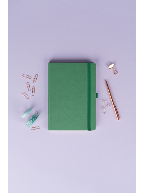 NOTIQUE NOTIQUE Notes Aprint, zelený, linkovaný, 15 x 21 cm