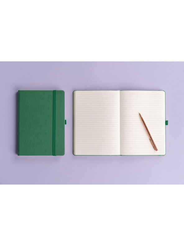 NOTIQUE NOTIQUE Notes Aprint, zelený, linkovaný, 15 x 21 cm