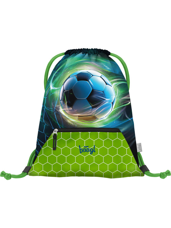 BAAGL  Modrý Sáček s kapsou Fotbal Míč Baagl