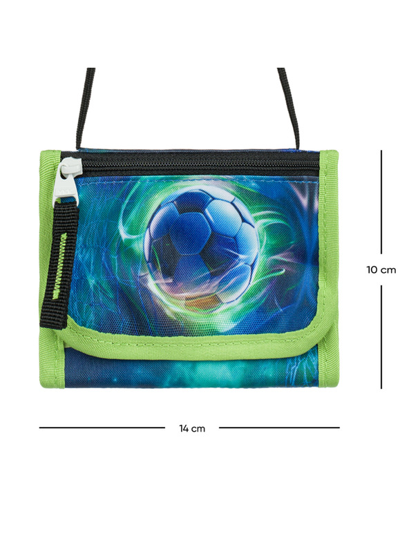 BAAGL  Modrá Peněženka na krk Fotbal Míč Baagl