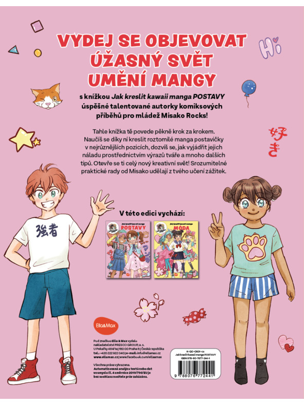 BAAGL  Jak kreslit KAWAII MANGA: POSTAVY – Krok za krokem s MISAKO