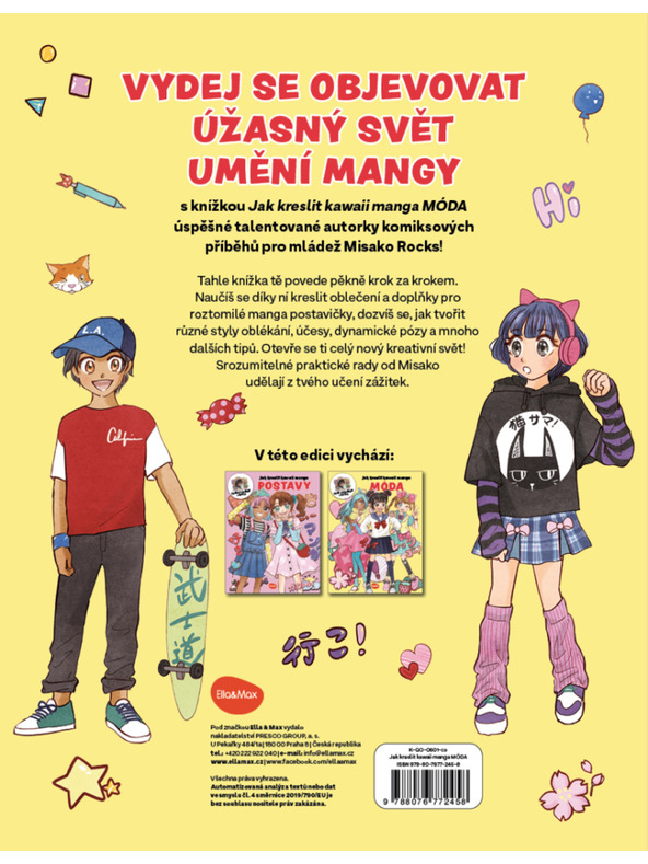 BAAGL  Jak kreslit KAWAII MANGA: MÓDA – Krok za krokem s MISAKO