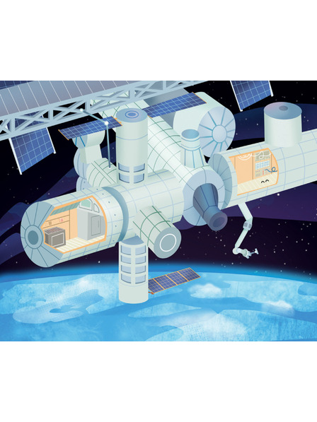 BAAGL  Čti a nalepuj – VE VESMÍRU, kniha se samolepkami