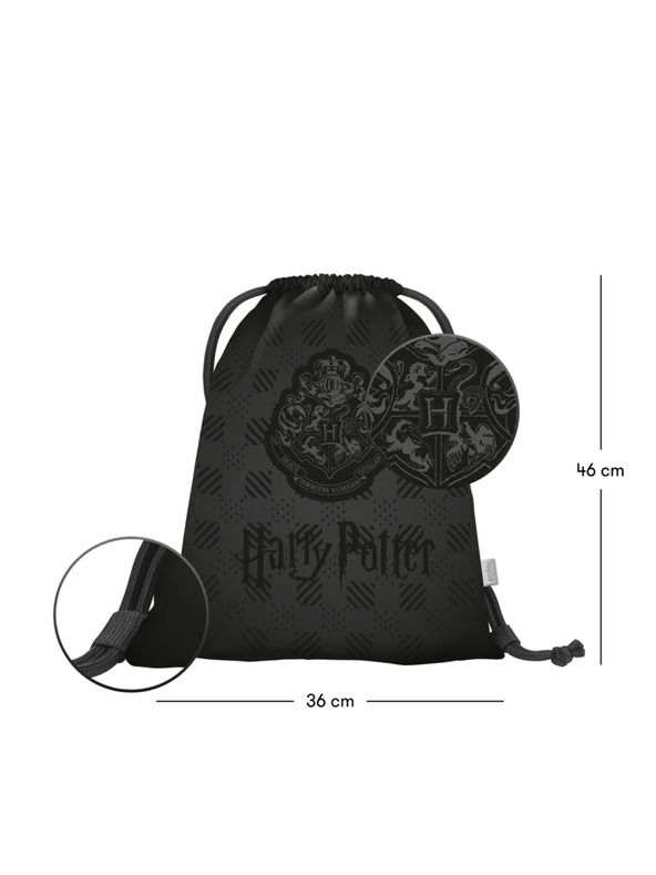 BAAGL  BAAGL SET 3 Core Harry Potter Bradavice černý: batoh, penál, sáček