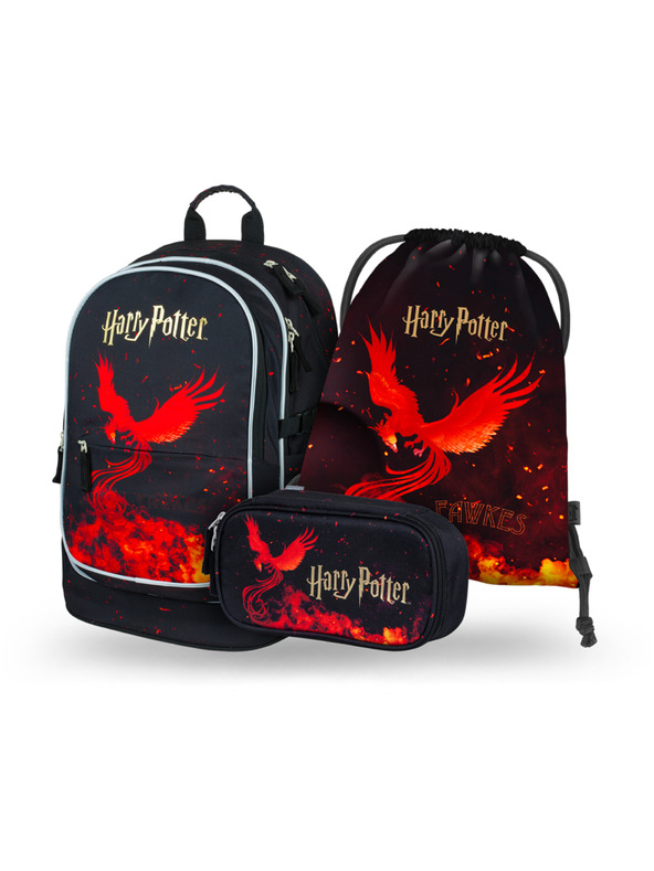 BAAGL  BAAGL SET 3 Core Harry Potter Fénix: batoh, penál, sáček