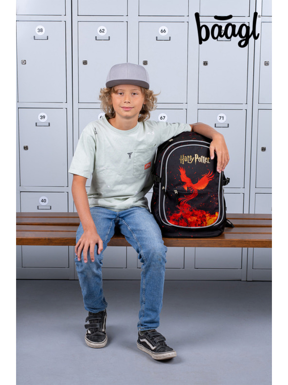 BAAGL  BAAGL SET 3 Core Harry Potter Fénix: batoh, penál, sáček