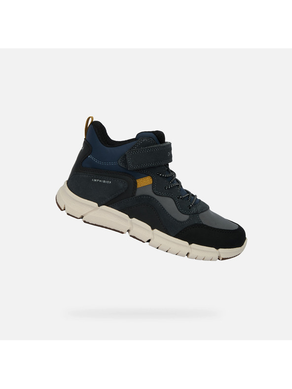 Geox Tmavě modré chlapecké tenisky Geox Flexyper Boy B ABX