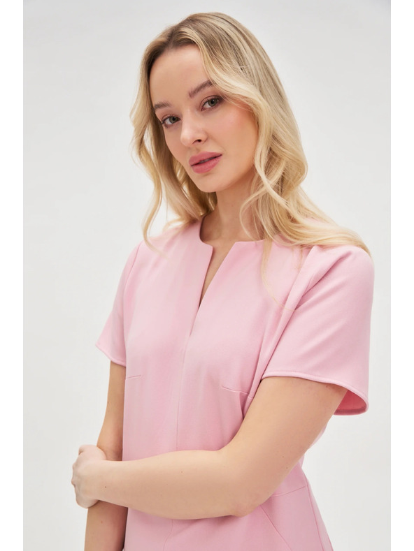Moodo Elegantní šaty růžové Moodo