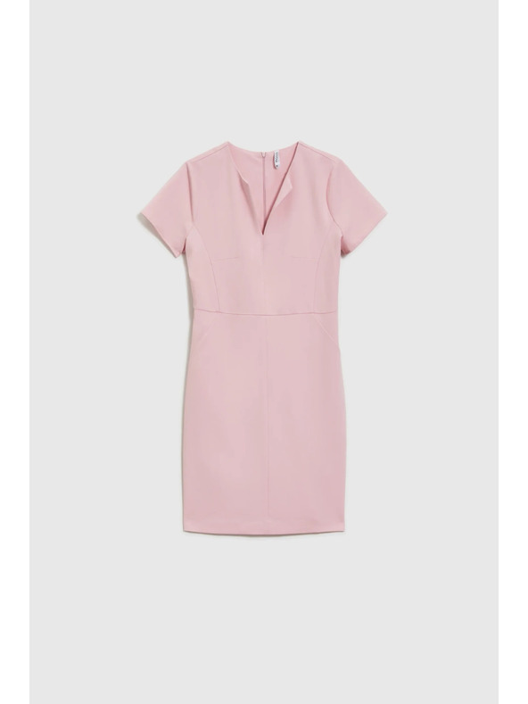 Moodo Elegantní šaty růžové Moodo