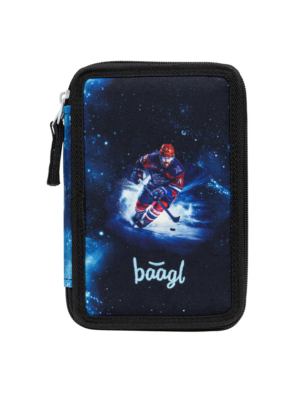 BAAGL  BAAGL Školní penál třípatrový Hokej