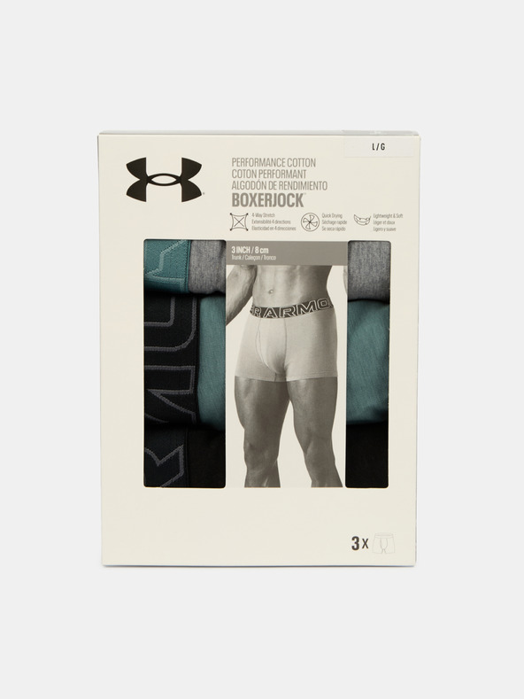 Under Armour Pánské boxerky Under Armour M UA Perf Cotton 3in - 3pk