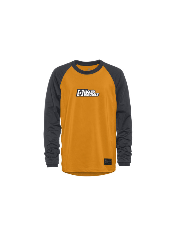 Horsefeathers Dětský bike dres Spike LS - sunflower/indigo