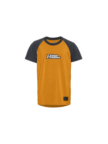 Horsefeathers Dětský bike dres Spike - sunflower/indigo