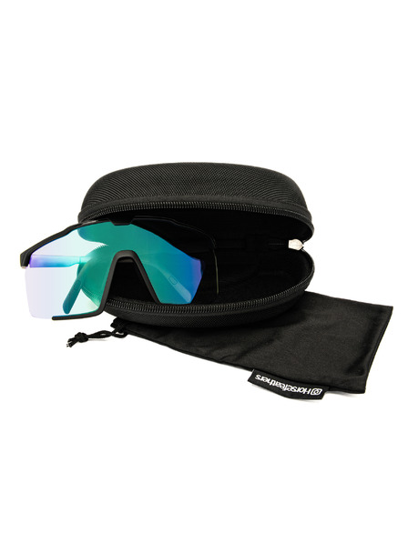 Horsefeathers Fotochromatické brýle Proton - matt black/mirror green