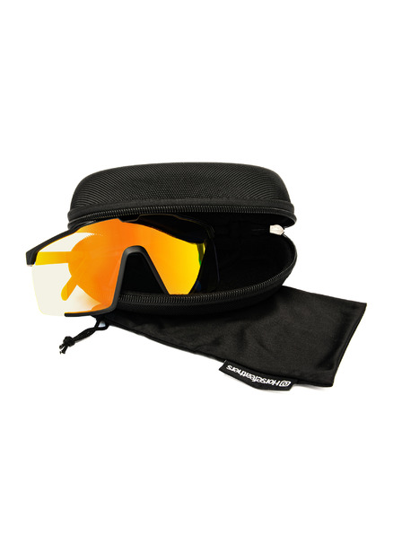 Horsefeathers Fotochromatické brýle Proton - matt black/mirror red