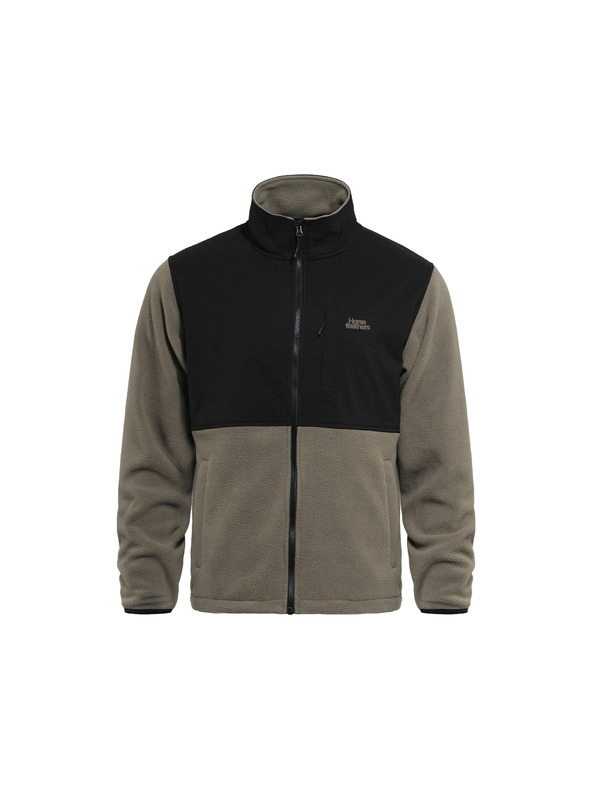 Horsefeathers Fleecová mikina Duval - taupe