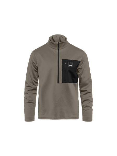 Horsefeathers Funkční mikina Miner - taupe