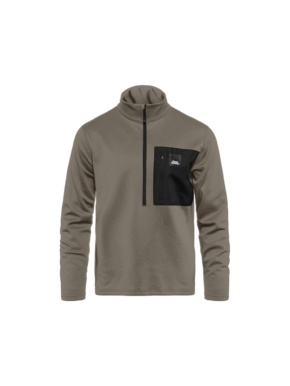 Horsefeathers Funkční mikina Miner - taupe