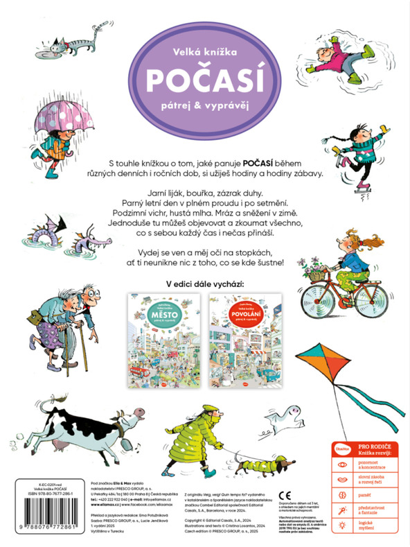 ELLA & MAX Velká knížka POČASÍ – Pátrej & vyprávěj