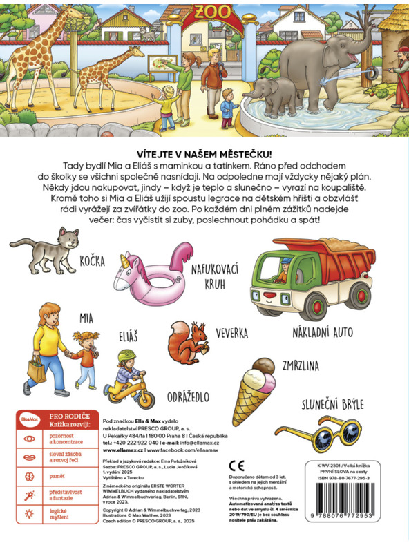 ELLA & MAX Na cesty – Velká knížka PRVNÍ SLOVA