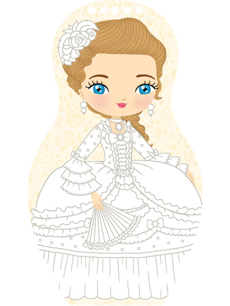 ELLA & MAX Oblékáme panenky PRINCEZNA EMMA – Omalovánky