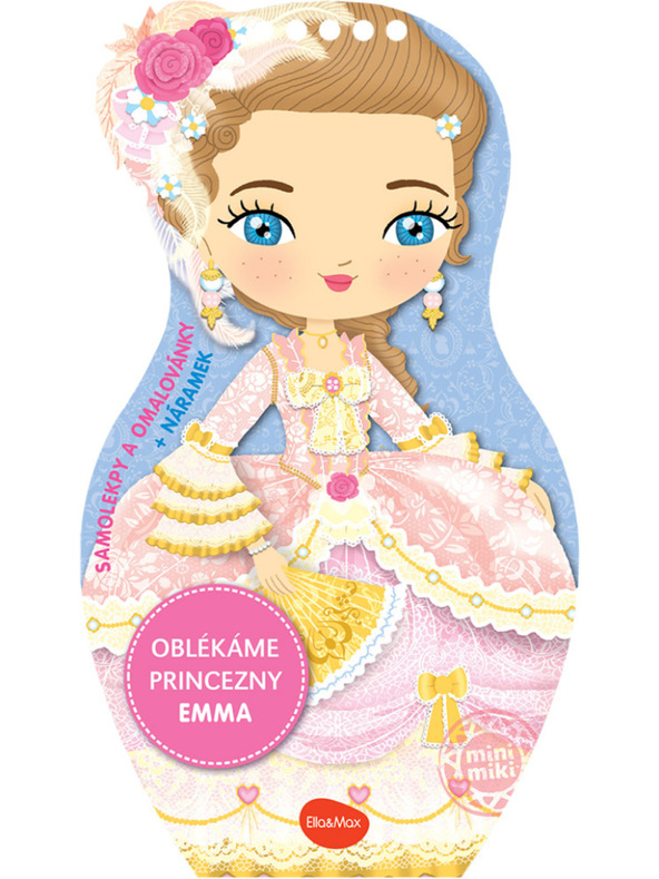 ELLA & MAX Oblékáme panenky PRINCEZNA EMMA – Omalovánky