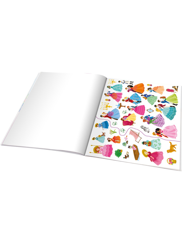 ELLA & MAX Čti a nalepuj – O PRINCEZNÁCH, kniha se samolepkami