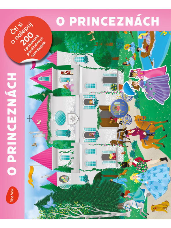 ELLA & MAX Čti a nalepuj – O PRINCEZNÁCH, kniha se samolepkami