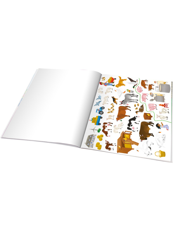 ELLA & MAX Čti a nalepuj – NA STATKU, kniha se samolepkami