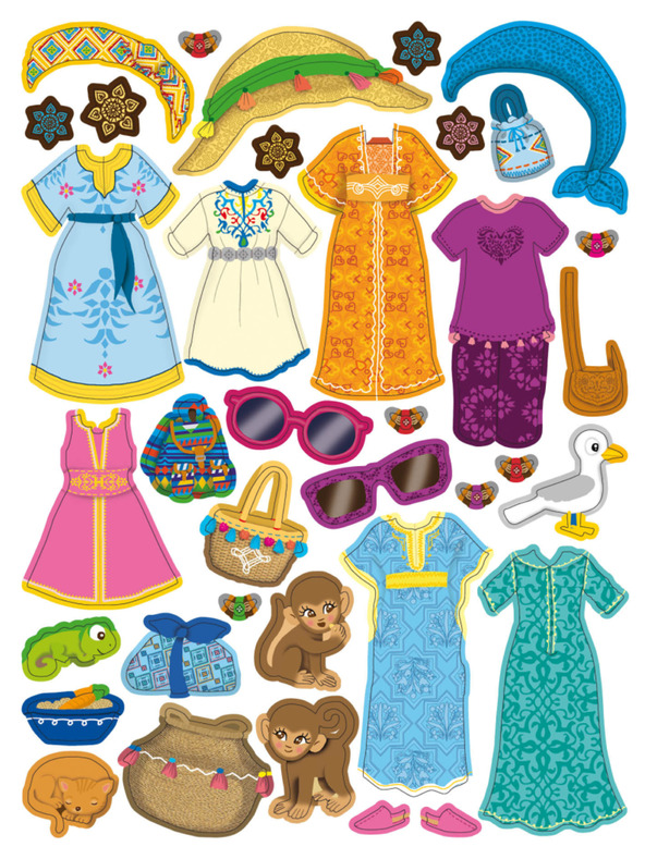 ELLA & MAX Šaty pro LOUNU – Kniha samolepek