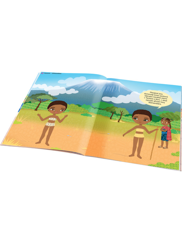 ELLA & MAX Šaty z celého světa DIVY SVĚTA – Kniha samolepek