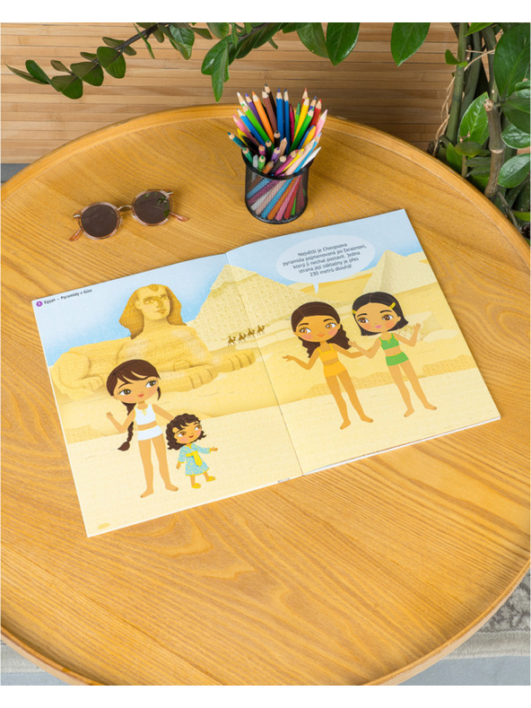 ELLA & MAX Šaty z celého světa DIVY SVĚTA – Kniha samolepek