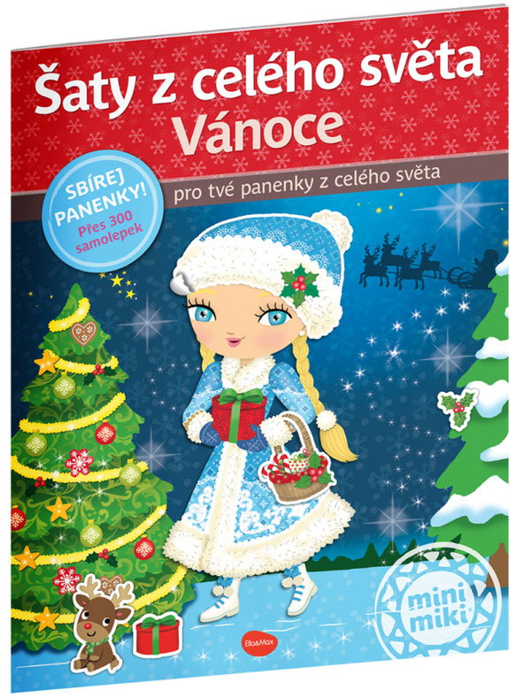 ELLA & MAX Šaty z celého světa VÁNOCE ─ Kniha samolepek