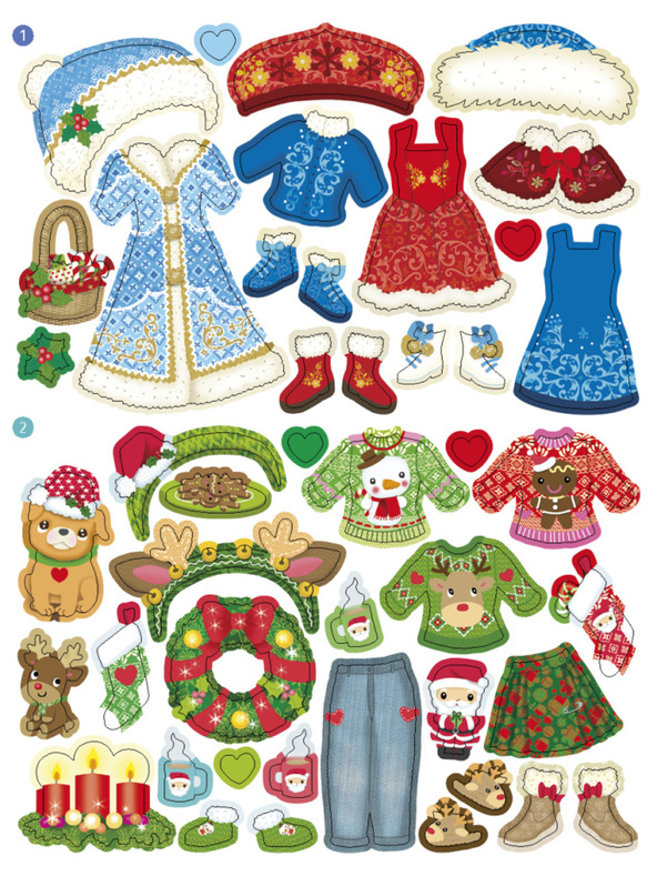 ELLA & MAX Šaty z celého světa VÁNOCE ─ Kniha samolepek