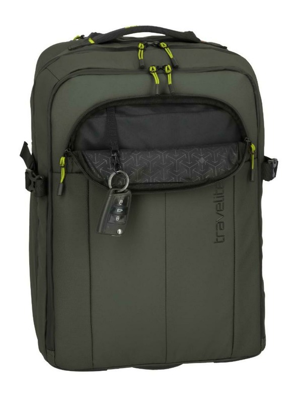 Travelite Batoh Travelite Briize Backpack L Trolley Khaki