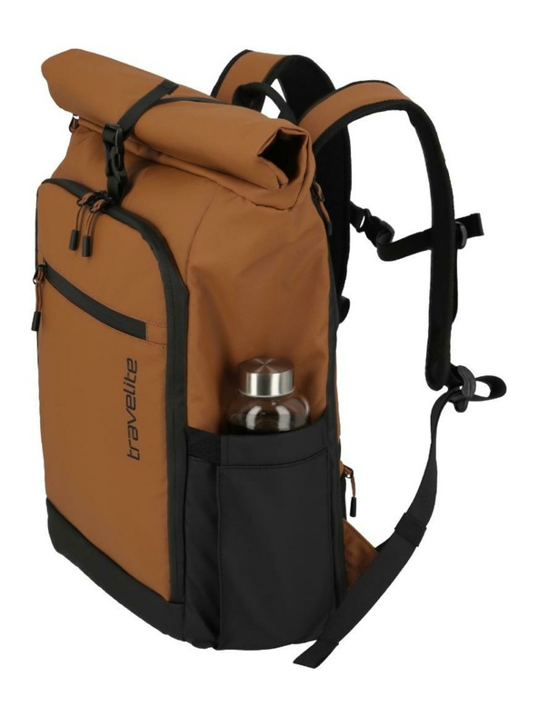 Travelite Batoh Travelite Briize Backpack M Roll-Up Curry