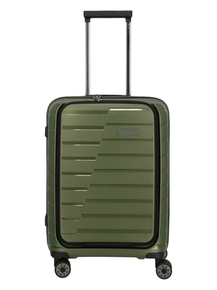 Travelite Cestovní kufr Travelite Air Base 4w S Front pocket Olive