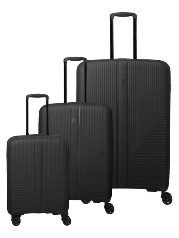 Travelite Sada cestovních kufrů Travelite Air Stripe S,M,L Black