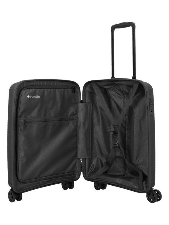 Travelite Sada cestovních kufrů Travelite Air Stripe S,M,L Black