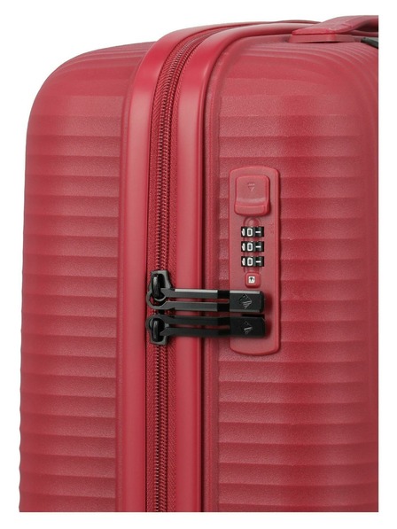 Travelite Sada cestovních kufrů Travelite Air Stripe S,M,L Slim Red