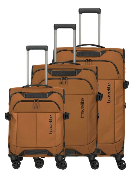 Travelite Sada cestovních kufrů Travelite Briize S,M,L Curry