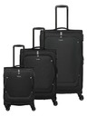 Travelite Sada cestovních kufrů Travelite Umbria S,M,L Black