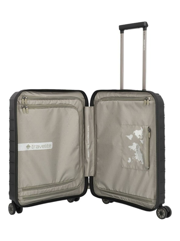 Travelite Sada cestovních kufrů Travelite Mooby S,M,L Front pocket Black