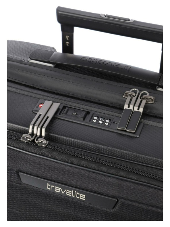 Travelite Sada cestovních kufrů Travelite Mooby S,M,L Front pocket Black