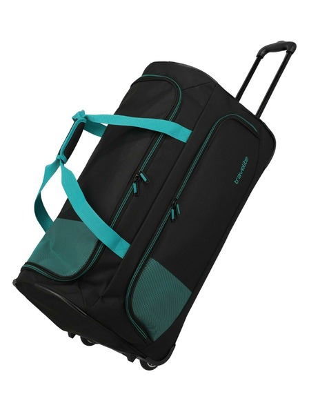 Travelite Cestovní taška Travelite Basics Fresh Wheeled duffle L Black/petrol